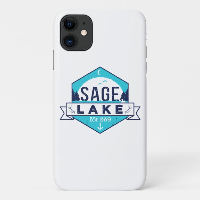 Sage Lake iPhone 11 Fall Case-Mate iPhone Hülle (Rückseite)