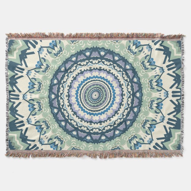 Sage Lavender Mandala Decke (Vorderseite)