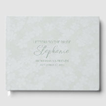 Sage Letters to Bride Keepake Notebook