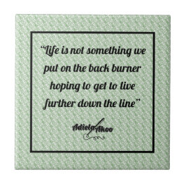 Sage Life Keramik Tile von Adiela Akoo Fliese