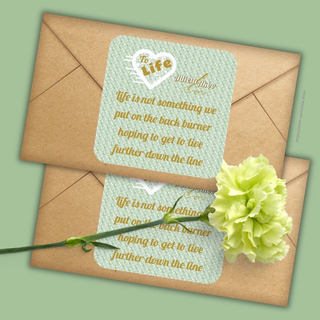 Sage Life Sticker von Poet Adiela Akoo (Life Quote Sticker by Poet Adiela Akoo. Love it? GET it! Browse the store for more great gift ideas)