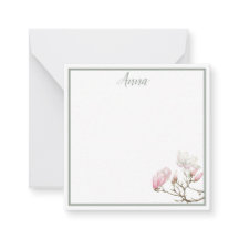 Sage Magnolia Personalisierte Note Card