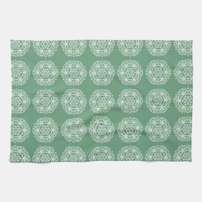 Sage Mandala Geschirrtuch (Horizontal)