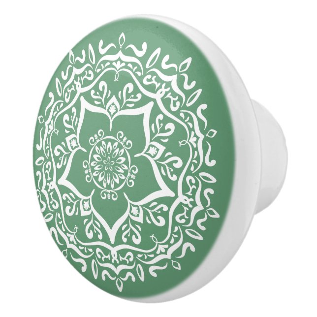 Sage Mandala Keramikknauf (Rechts)