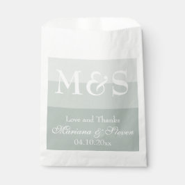 Sage Modern Script Gastgeschenk Hochzeit Bag Geschenktütchen