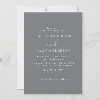 Sage Moderne Élégance Chic Faire-part de mariage