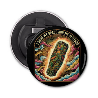 Sage My Space and My Attitude Smudging Cleansing A Flaschenöffner