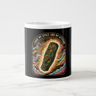 Sage My Space and My Attitude Smudging Cleansing A Jumbo-Tasse