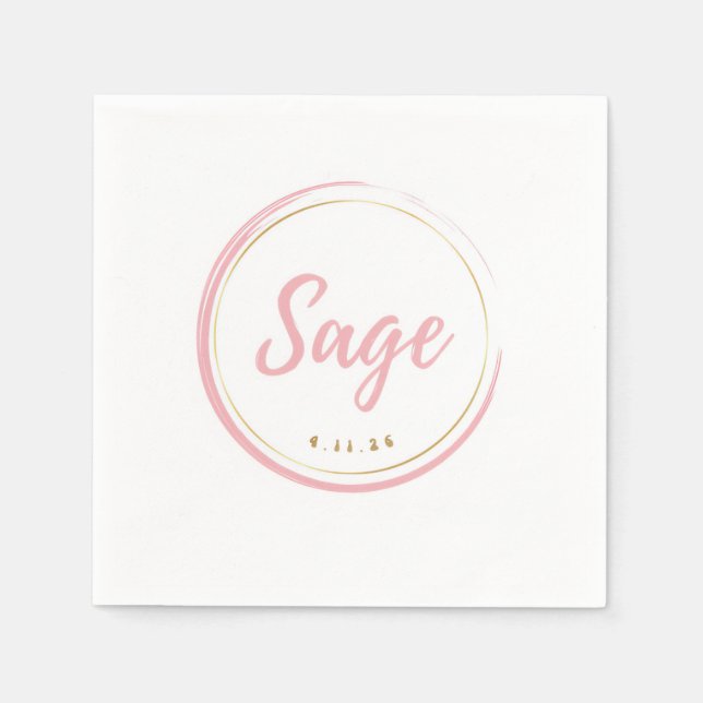 Sage Napkins 1 Serviette (Vorderseite)