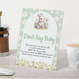 Sage nicht Baby Game Bunny Gender Neutral Baby Sho Sockelschild