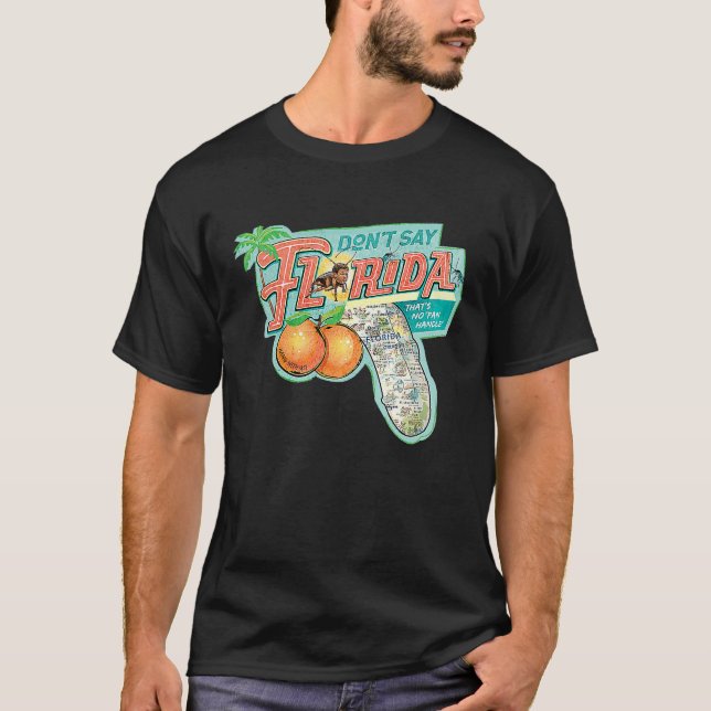 Sage nicht Florida Ultimate Map und Orange T-Shirt (Vorderseite)