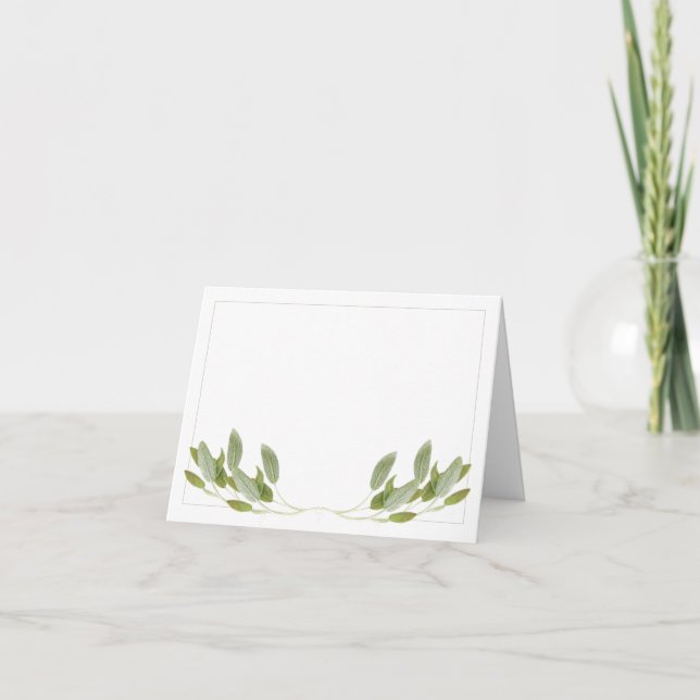 SAGE Note Card/Horizontal Karte (Vorderseite)