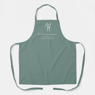 Sage Oasis Mit Monogramm Schürze