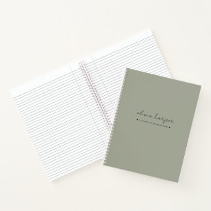 Sage Olive Green Letters to Daughter Journal Notizbuch