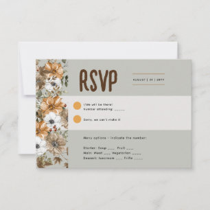 Sage Olive RSVP pour correspondre à Rustic Fall In
