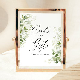 Sage Organic Greenery Cards & Gifts Wedding Table Sockelschild