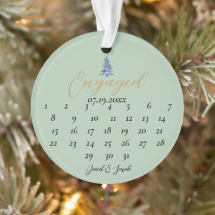 Sage Pagoda Arbre de Noël Calendrier Fiançailles