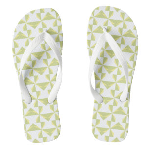 Sage Pinwheels Flip Flops