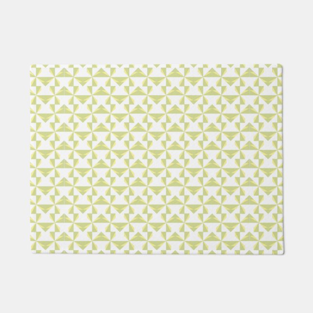 Sage Pinwheels Fußmatte (Vorderseite)