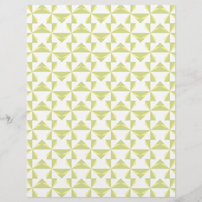 Sage Pinwheels Scrapbook (Vorderseite)