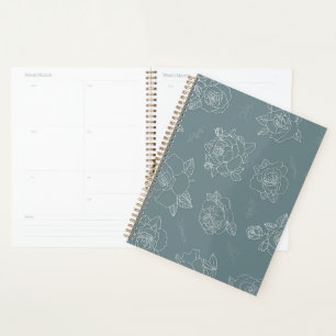 Sage Rose Line-Art Planer
