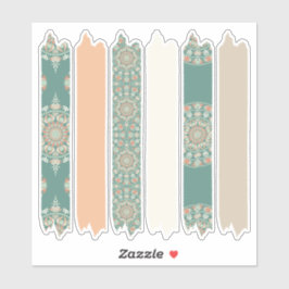 Sage & Sand Retro Cheer Mandala Muster Planer Aufkleber