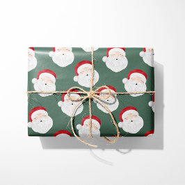 Sage Santa Claus Gesicht Weihnachtswrapping Papier Geschenkpapier