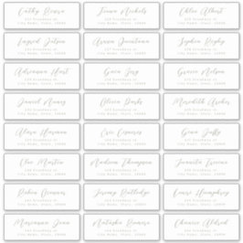 Sage Script élégant mariage étiquette de adresse i