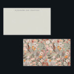 Sage Taupe Floral Boho Individuelle Name Geschenkv Mitteilungskarte<br><div class="desc">Rustikale Seite Grün und Taupe Blumenkohl Individuelle Name Geschenkkarte</div>