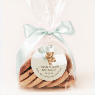 Sage Teddy Bear avec Ballons Sticker