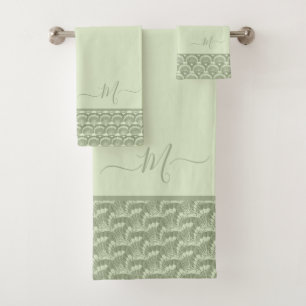 Sage Tropical Moderne Coquille de coquillage vert