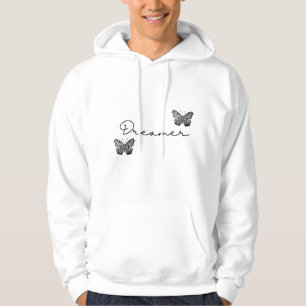 Sage Vert moderne Sweat - shirt à capuche papillon