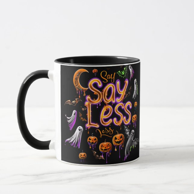 Sage weniger | ExDesigner | Halloween Tasse (Links)