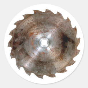 Sägeblatt saw blade runder aufkleber