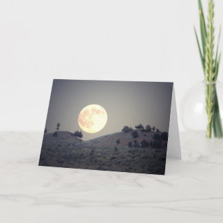 Sagebrush-Mond - Foto-Gruß-Karte Karte