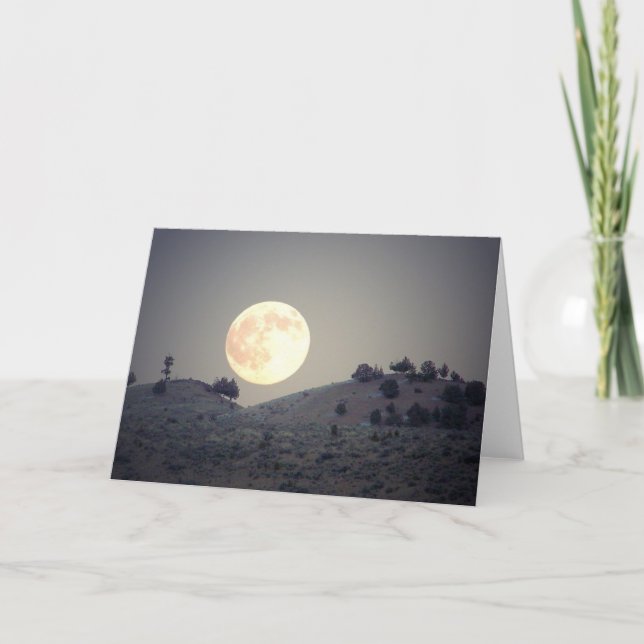 Sagebrush-Mond - Foto-Gruß-Karte Karte (Vorderseite)