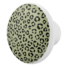 Saged Leopard Keramikknauf