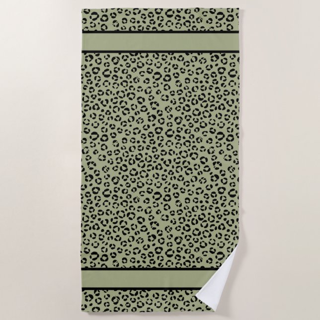 Saged Leopard Strandtuch (Vorderseite)