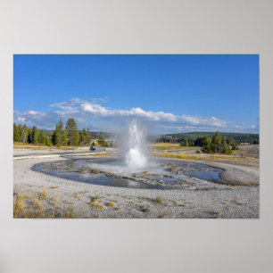 Sägegatter-Geysir, Yellowstone-Nationalpark Poster