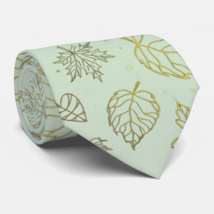 Sagegrün und Gold Hochzeitskrawatte Krawatte