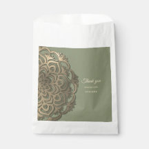 Sagegrün und Goldene Hochzeit mit Elegantem Luxus