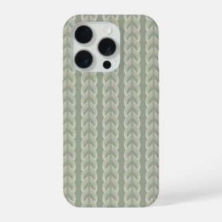 Sagegrüner Art Deco Bogen Luxus-Muster iPhone 15 Pro Hülle