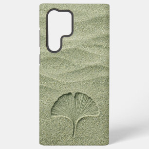 Sagegrüner Sand Ginkgoblatt Zen Samsung Galaxy Hülle
