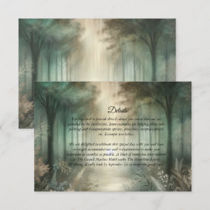 Sagegrüner Zauberwald-Radiance Begleitkarte