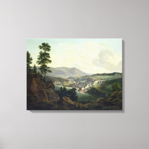 Sägemühle in Norwegen, 1827 Leinwanddruck