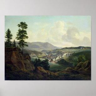Sägemühle in Norwegen, 1827 Poster