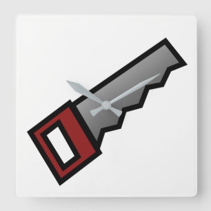 sägen quadratische wanduhr