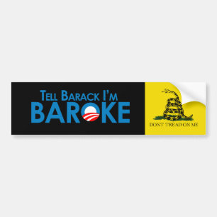 Sagen Sie Barack Im Baroke Autoaufkleber