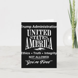 Sagen Sie, dass Sie von Trump "Regierung ohne Ende Karte