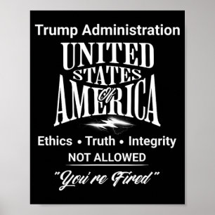 Sagen Sie, dass Sie von Trump "Regierung ohne Ende Poster